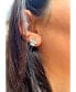 Suzy Levian Sterling Silver Cubic Zirconia Lavish Flower Stud Earrings