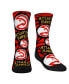 Youth Boys and Girls Socks Atlanta Hawks Allover Logo and Paint Crew Socks