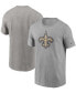 Фото #1 товара Men's Heathered Gray New Orleans Saints Primary Logo T-shirt