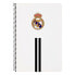 Фото #2 товара Записная книга на пружине Real Madrid C.F. M066 Чёрный Белый A4