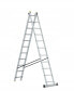 Фото #1 товара Awtools Алюминиевая лестница 2x11 150 кг многофункциональная 2-часть