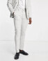 Фото #5 товара ASOS DESIGN skinny suit trousers in crosshatch in ice grey