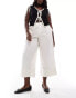 ASOS DESIGN Curve poplin trouser in white spot