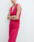 Фото #7 товара Women's Belt Linen Jumpsuit