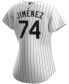 Фото #2 товара Women's Eloy Jimenez White Chicago White Sox Home Replica Player Jersey