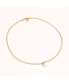 Gold Plated Stainless Steel Chain with Freshwater Pearl Pendant - Juliet Necklace 16" For Women
