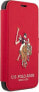 U.S. Polo Assn US Polo USFLBKP12SPUGFLRE iPhone 12 mini 5,4" czerwony/red book Polo Embroidery Collection