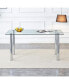 Фото #3 товара Glass Dining Table, 63" x 35.4", Modern Style
