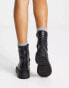 New Look chunky high ankle sock boots in black