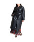 Фото #1 товара Plus Size Faux Leather Trench Coat