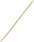 ფოტო #2 პროდუქტის Squared Franco Link Chain Bracelet in 14k Gold-Plated Sterling Silver, Created for Macy's