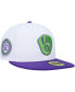 ფოტო #1 პროდუქტის Men's White Milwaukee Brewers 50th Anniversary Side Patch 59FIFTY Fitted Hat