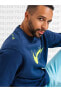 Фото #5 товара Толстовка мужская Nike Sportswear Fleece Hoodie Erkek Lacivert Şardonlu Sweatshirt