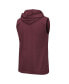 ფოტო #3 პროდუქტის Men's Maroon Texas A M Aggies Varsity Hoodie Tank Top