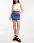 Фото #4 товара New Look Y2K belted mini skirt in blue