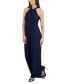 Twist-Front Halter Jumpsuit