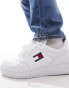 Фото #8 товара Tommy Jeans retro basket trainers in white