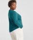 Фото #2 товара Plus Size 100% Cashmere Crewneck Sweater, Created for Macy's