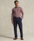 Фото #3 товара Men's Classic-Fit Plaid Stretch Poplin Shirt