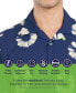 ფოტო #4 პროდუქტის Men's Slim Fit Non-Iron Tropical Print Performance Stretch Camp Shirt