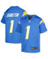 ფოტო #2 პროდუქტის Big Boys Quentin Johnston Powder Blue Los Angeles Chargers Game Jersey