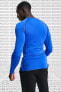 Фото #2 товара Pro Dri Fit Men's Tight Fit Top Slim Fit Uzun Kollu Sweatshirt Body Sax Mavi