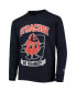 Big Boys Navy Distressed Syracuse Orange Strong Mascot Team T-shirt