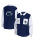 ფოტო #4 პროდუქტის Women's Navy Penn State Nittany Lions Button-Up Shirt Jacket