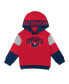 ფოტო #2 პროდუქტის Toddler Boys Red, Navy Washington Capitals Big Skate Fleece Pullover Hoodie and Sweatpants Set