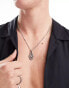 Фото #1 товара Icon Brand double snake pendant necklace in silver