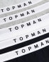 Topman 5 pack trunks in black with black waistbands