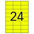 Фото #4 товара Клейкие этикетки Apli 100 Листья Фтор 70 x 37 mm Жёлтый