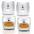 4x Thermo Glas Kaffeeglas Teeglas 230 ml