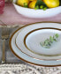 Charlotta Gold Set of 4 Scalloped Accent Plates, Service For 4