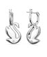 ფოტო #2 პროდუქტის Crystal Swan Iconic Swan Drop Earrings