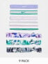 Фото #1 товара Nike 9 pack mixed hairbands in purple