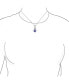 ფოტო #3 პროდუქტის Blue Purple Fire Rainbow Color Changing Mystic Cubic Zirconia Crown CZ Solitaire Infinity Pendant Heart Necklace Sterling Silver