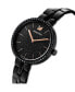 ფოტო #2 პროდუქტის Cosmopolitan Black Metal Bracelet Watch, 31.75 mm