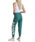 DKNY Women's Exploded Logo Cuff Jogger Pants