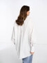 ASOS DESIGN oversized shirt in white