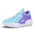 Puma Court Rider Chaos Team Basketball Mens Blue, Purple Sneakers Athletic Shoe