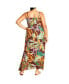 ფოტო #2 პროდუქტის Plus Size Iman Print Dress