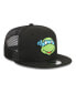 Men's Black Teenage Mutant Ninja Turtles Happy Leonardo Trucker 9FIFTY Snapback Hat