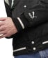 Фото #4 товара Men's Team Colorblocked Satin Varsity Jacket