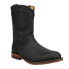 Фото #2 товара Justin Boots Braswell 10 Inch Round Toe Cowboy Mens Black Casual Boots RP3741