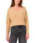 ფოტო #1 პროდუქტის Women's Ribbed V-Neck Dolman-Sleeve Sweater