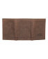 ფოტო #5 პროდუქტის Men's Grooved Leather Trifold Wallet