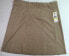 STUDIO M Women's Micro Suede A Line Skirt Stone Size M