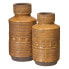 Vase 18 x 18 x 32,5 cm Ceramic Mustard