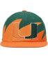 Фото #4 товара Men's Orange, Green Miami Hurricanes Sharktooth Snapback Hat